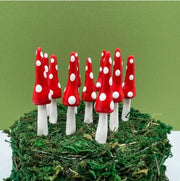 Fairy Garden Gnome Mushroom Plant Pick