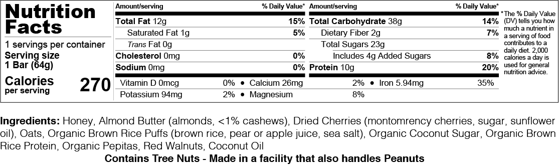 Red Walnut Protein by Garuka Bars