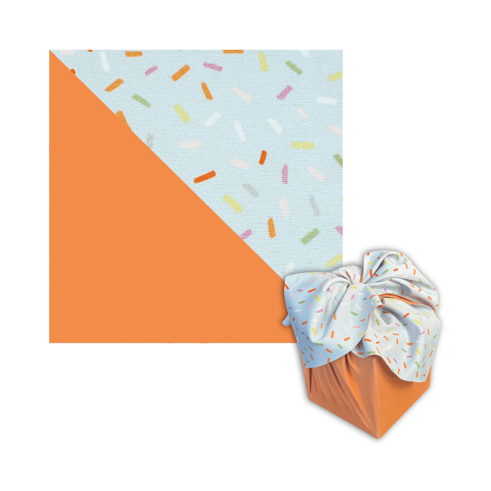 Small Reusable Cloth Furoshiki Gift Wrap | Spring Confetti by Shiki Wrap