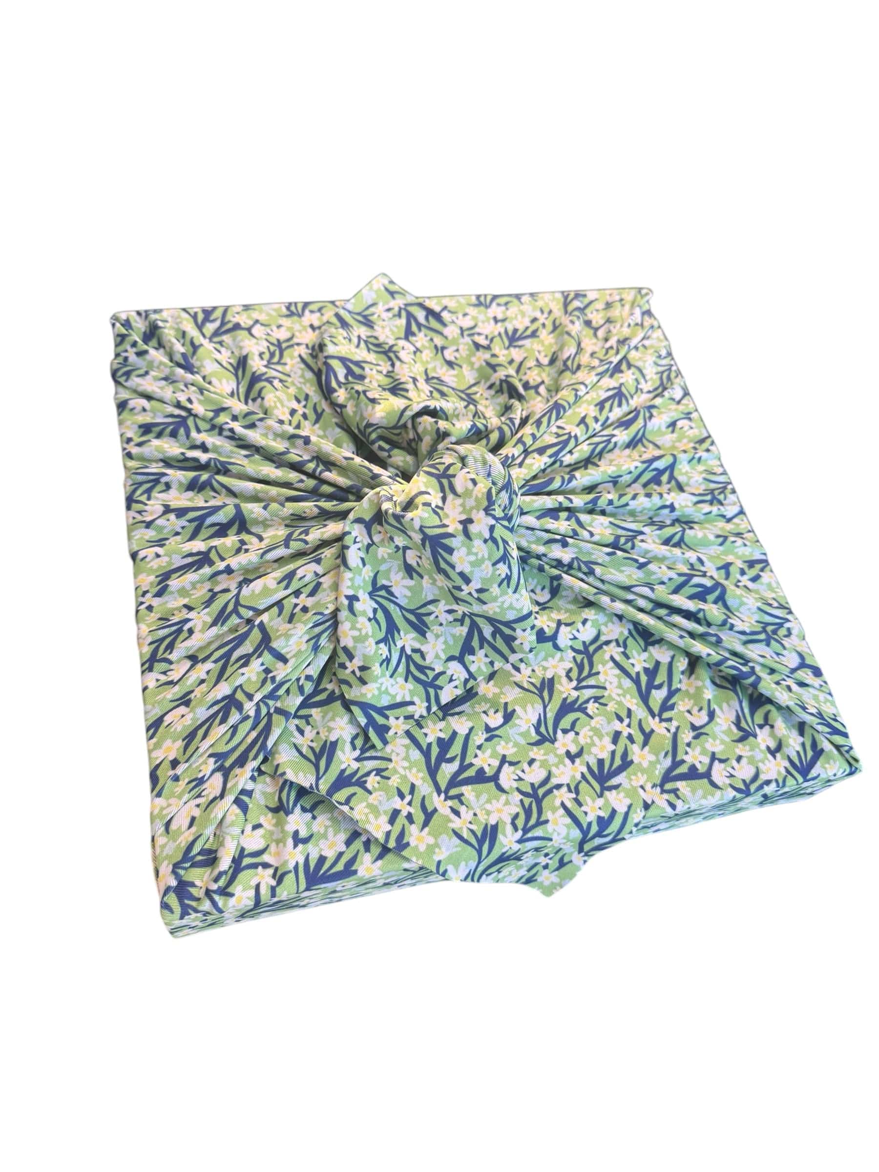 Large Reusable Cloth Furoshiki Gift Wrap | Spring Floral by Shiki Wrap
