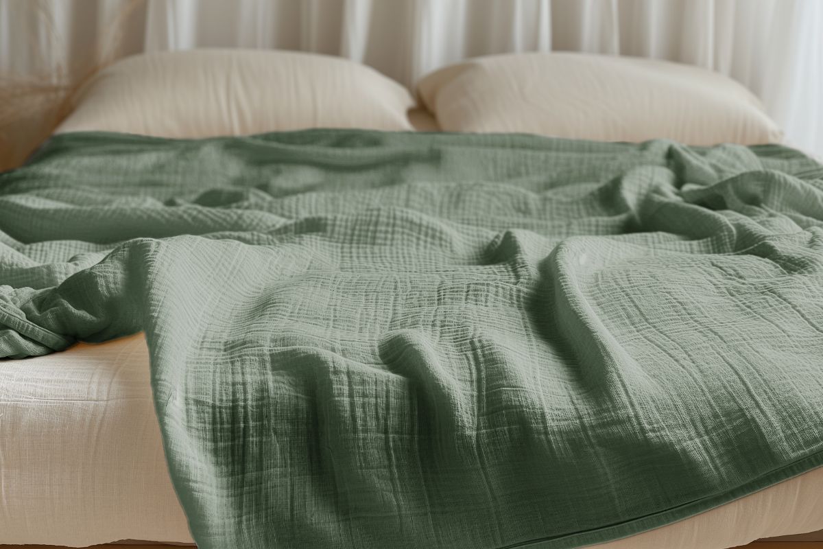 100% Organic Cotton Muslin Blanket