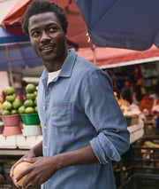 Marine Layer Stretch Selvage Long Sleeve Shirt by Harbour Thread