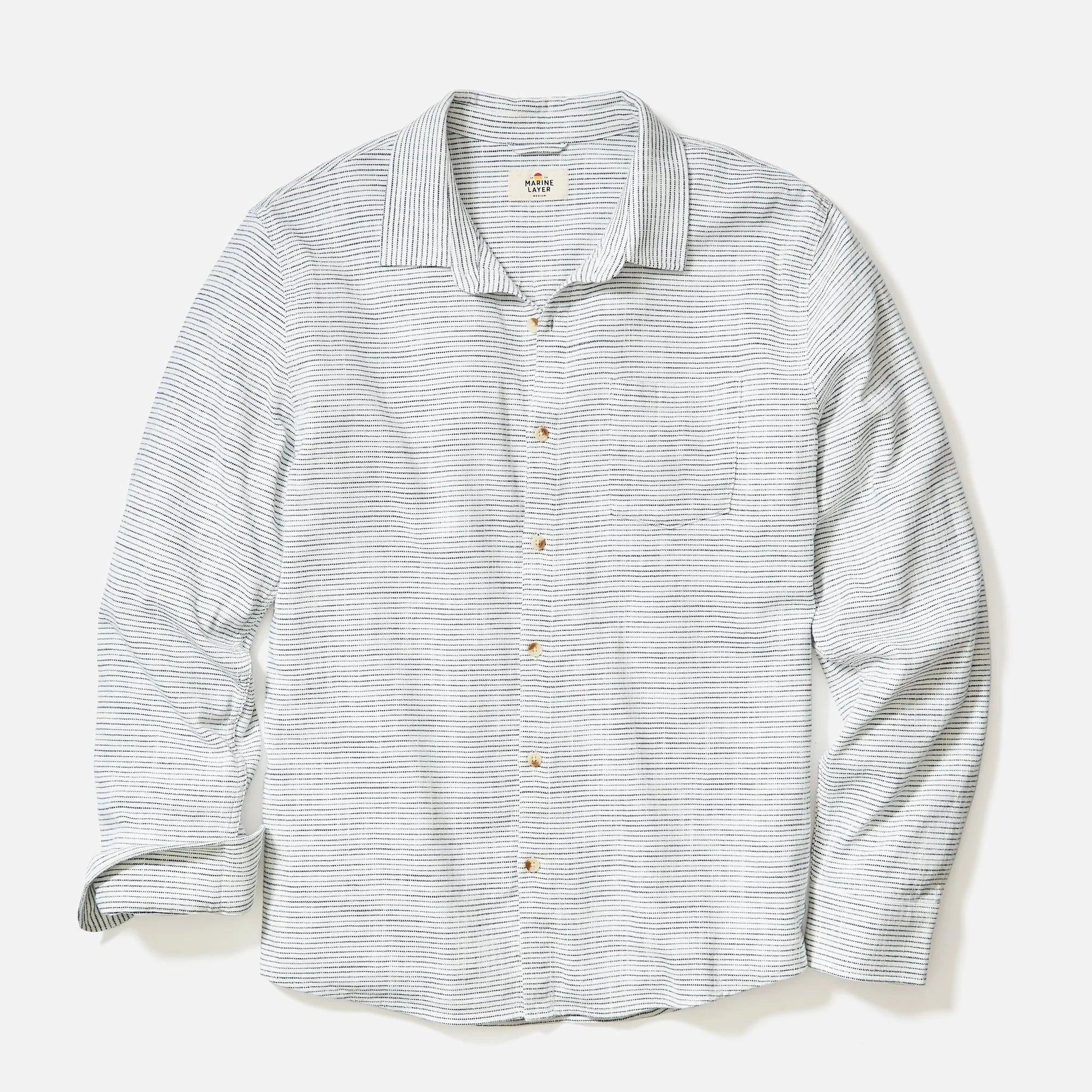 Marine Layer Classic Stretch Selvage Long Sleeve Shirt