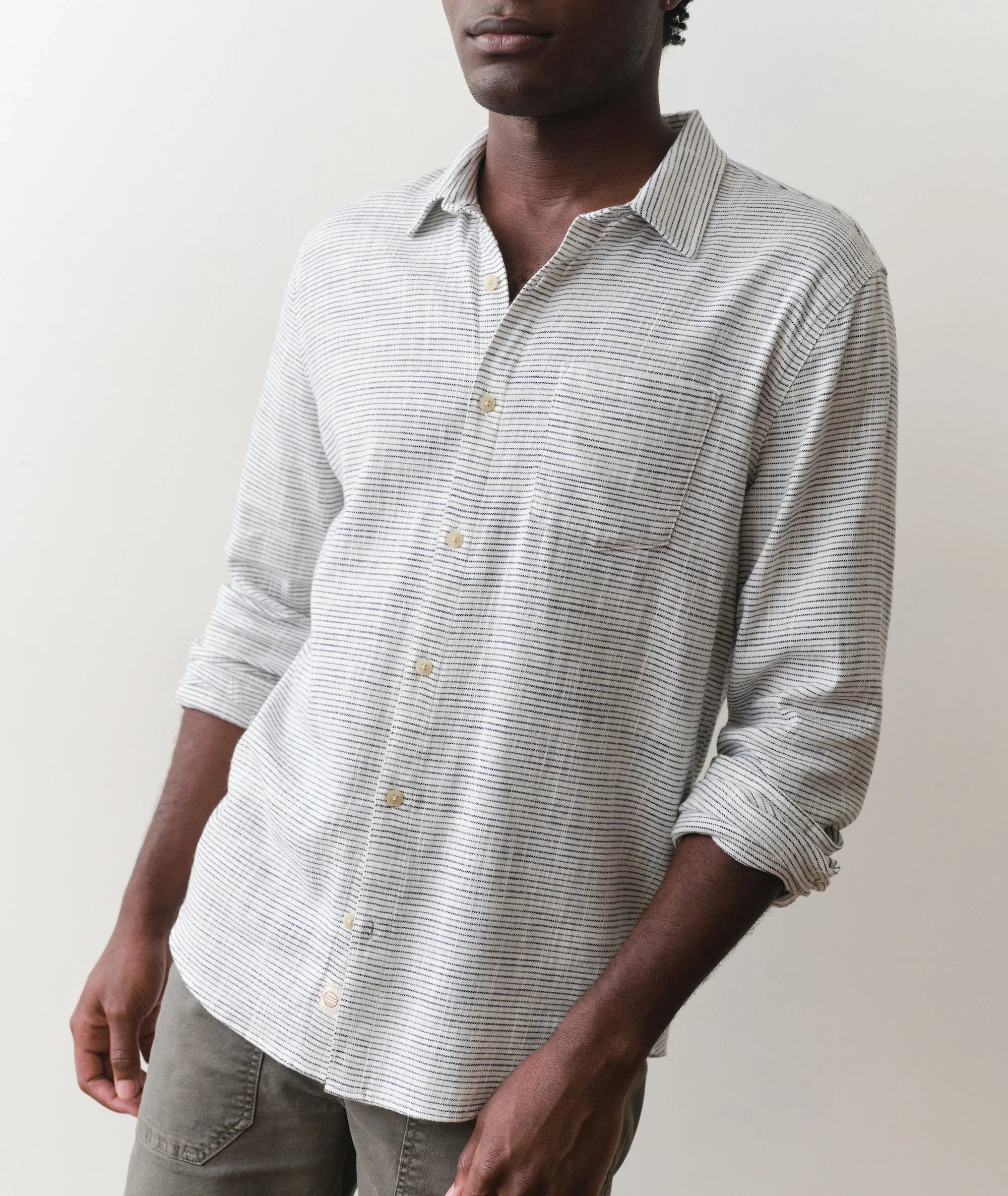 Marine Layer Classic Stretch Selvage Long Sleeve Shirt