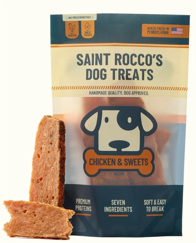 Saint Rocco’s Dog Treat Chicken & Sweet Potato 3oz