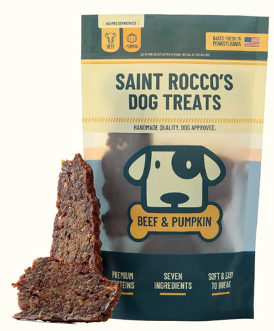 Saint Rocco’s Dog Treats Beef and Pumpkin 16oz