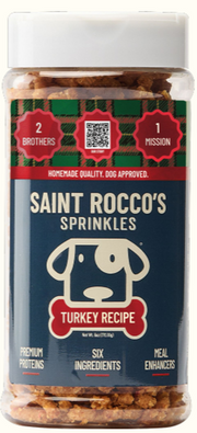 Saint Rocco’s Dog Meal Topper Sprinkles Holiday Turkey 6oz