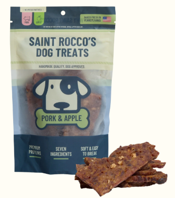 Saint Rocco’s Dog Treats Pork & Apple 3oz