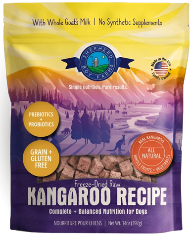 Shepherd Boy Farm Freeze-Dried Kangaroo Recipe Diet 14oz