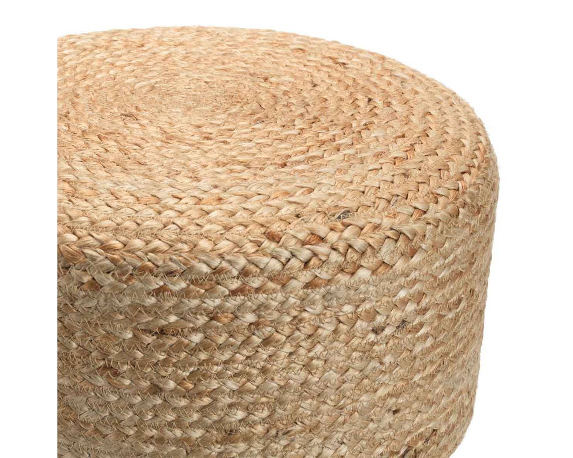 Saba Stool Natural Pouf by Homeportonline