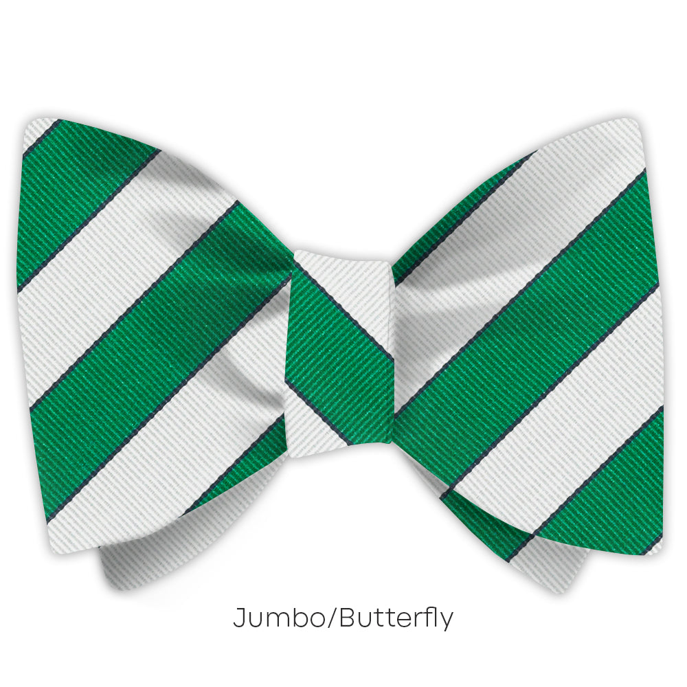 Scholastic Green/White - bow ties
