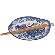 Plate Dragon Motif 6.5" x 4.5"With Chopsticks by Homeportonline