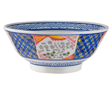Serving Bowl Cherry Blossom and Check 8.5 by Homeportonline