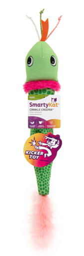 SmartyKat Core Crinkle Creeper Catnip Kicker Cat Toy