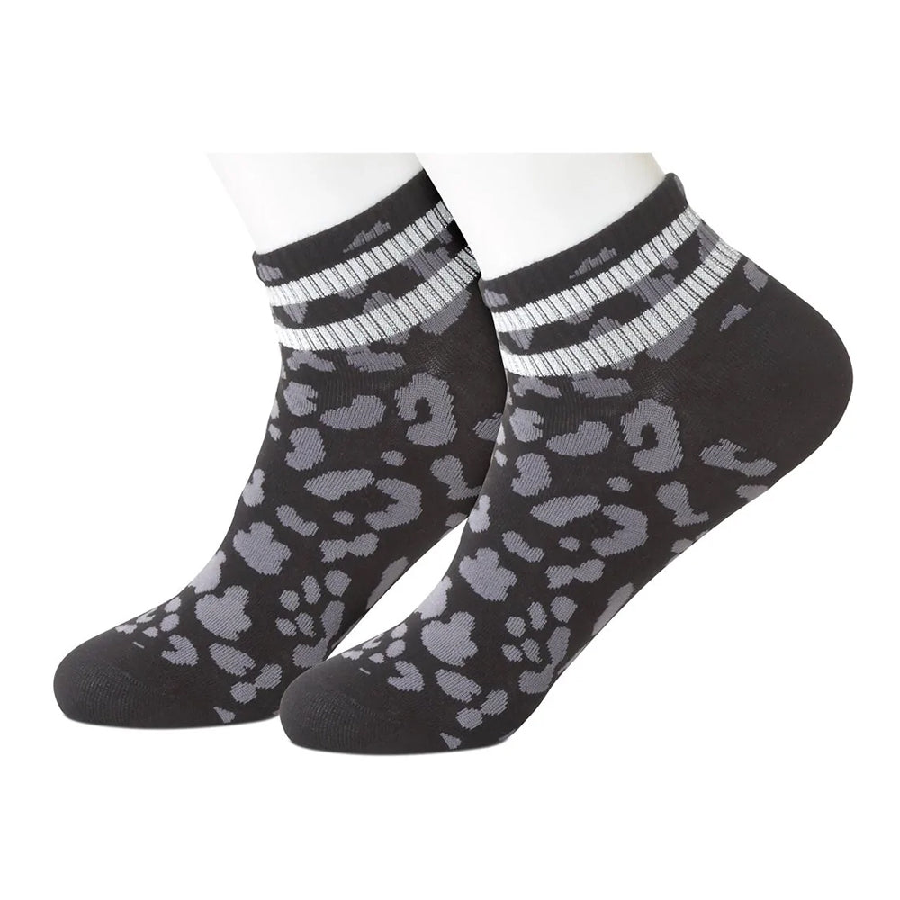 Spatter Black Women's Ankle Socks