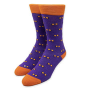 Spectacles Purple Men's Socks