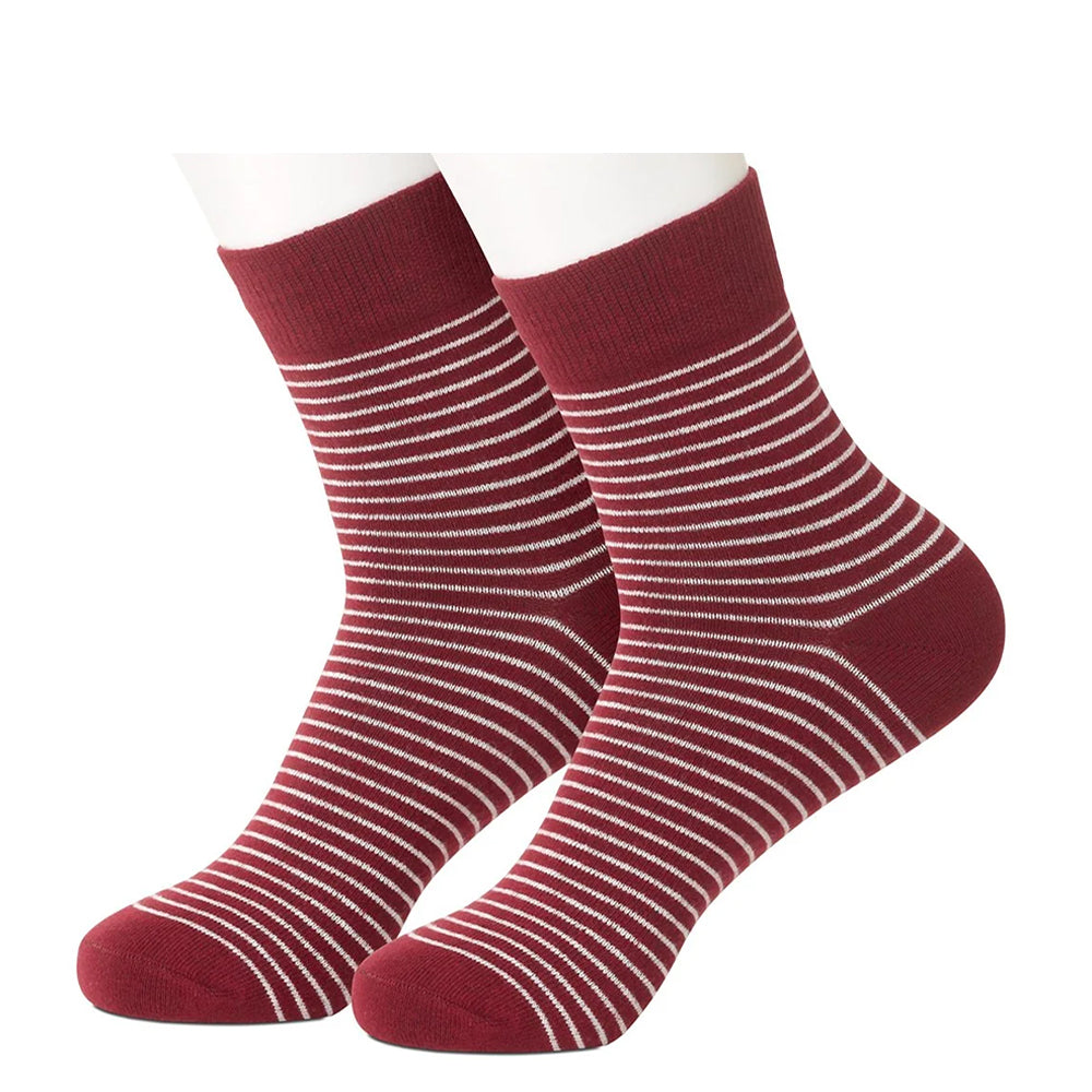 Stripeton Wine Short Women's Socks
