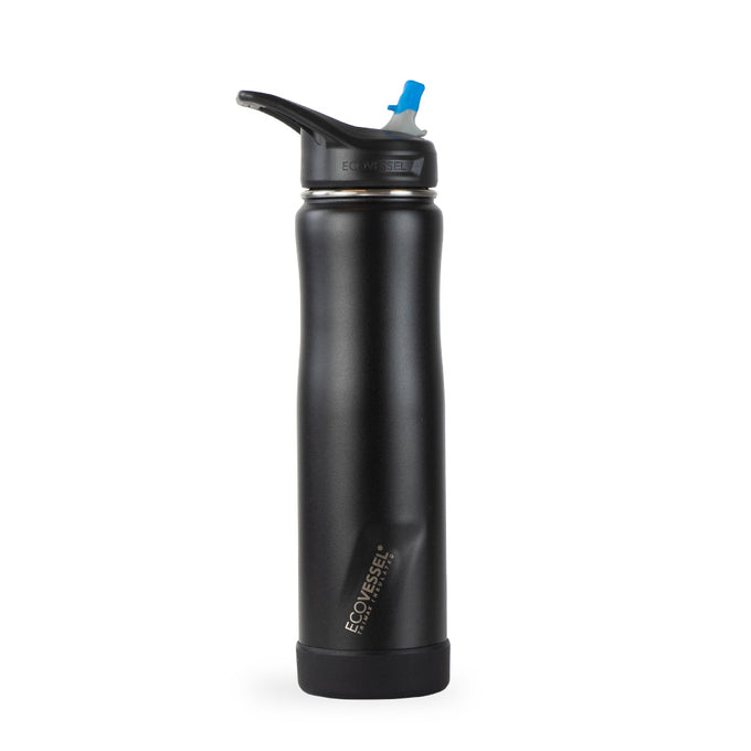 Travel Bottle - The Summit Insulated Black 16 oz by Homeportonline