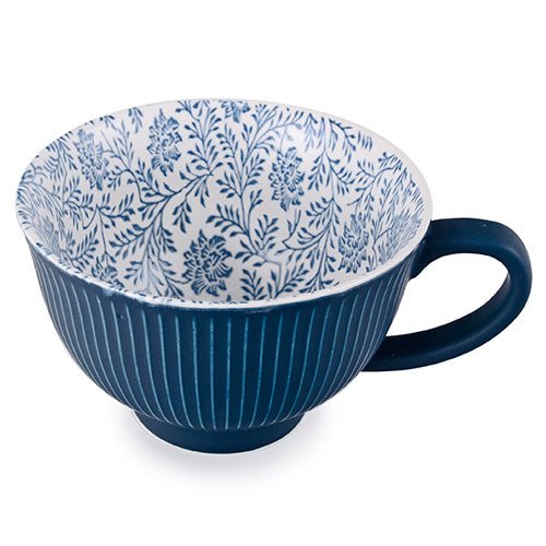 Mug - Blue & White Vine 14oz by Homeportonline