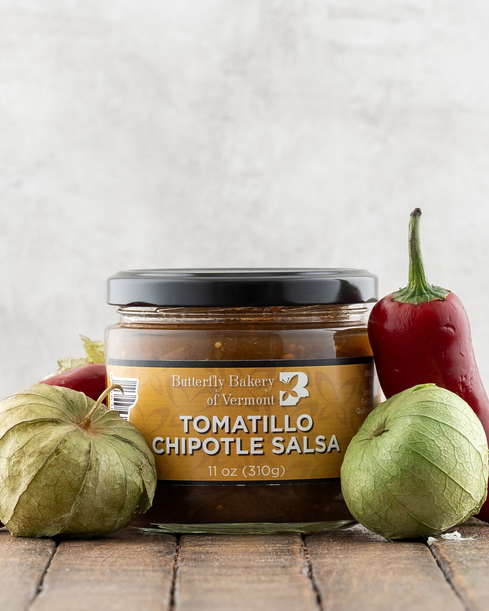Tomatillo Chipotle Salsa by Butterfly Bakery of Vermont