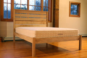 Esmont natural platform bed in linseed