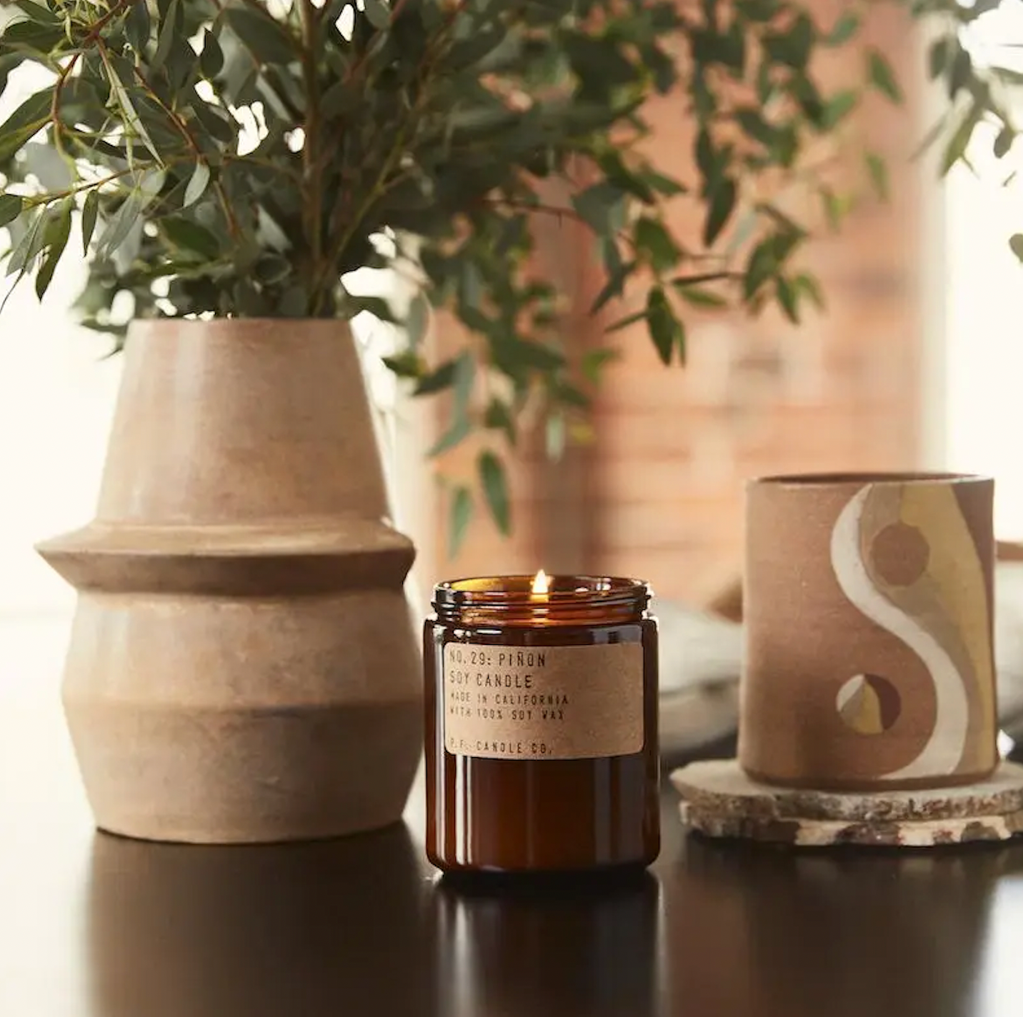 P.F. Candle Co. Piñon Soy Candle - 7.2 oz by Harbour Thread