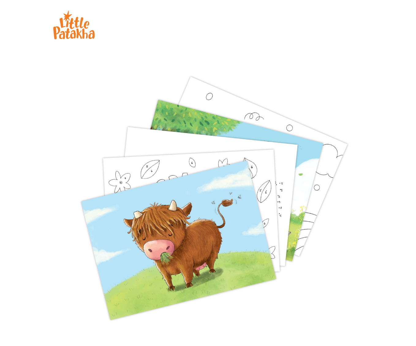 Little Patakha Interactive Postcard Set by SidePony Boutique