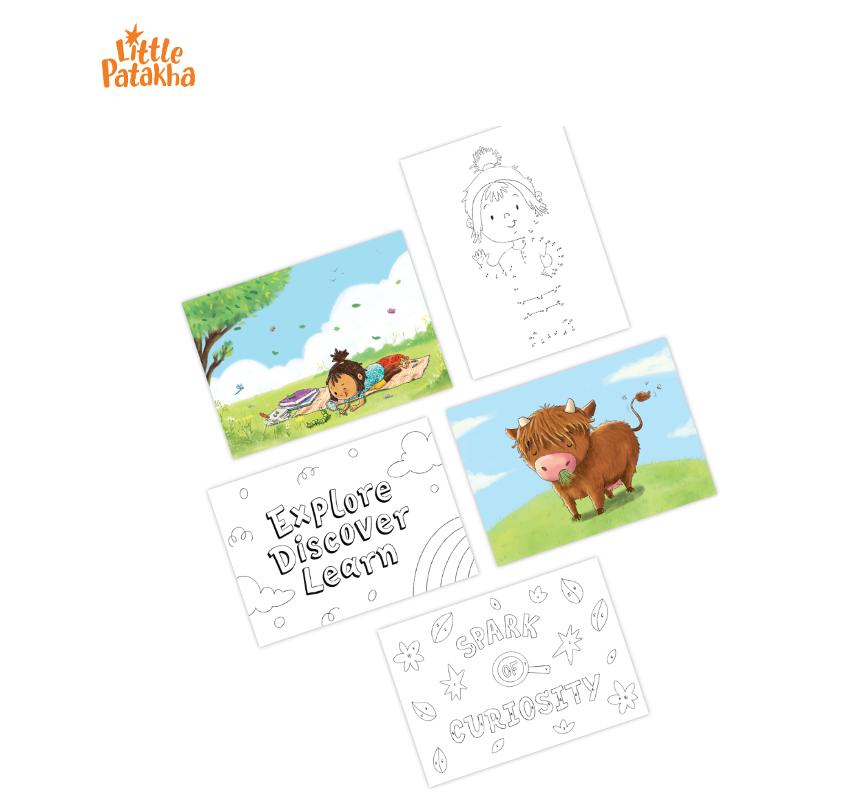 Little Patakha Interactive Postcard Set by SidePony Boutique