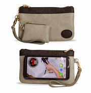 Save the Girls Catchy Clutch in Mocha Cream by SidePony Boutique