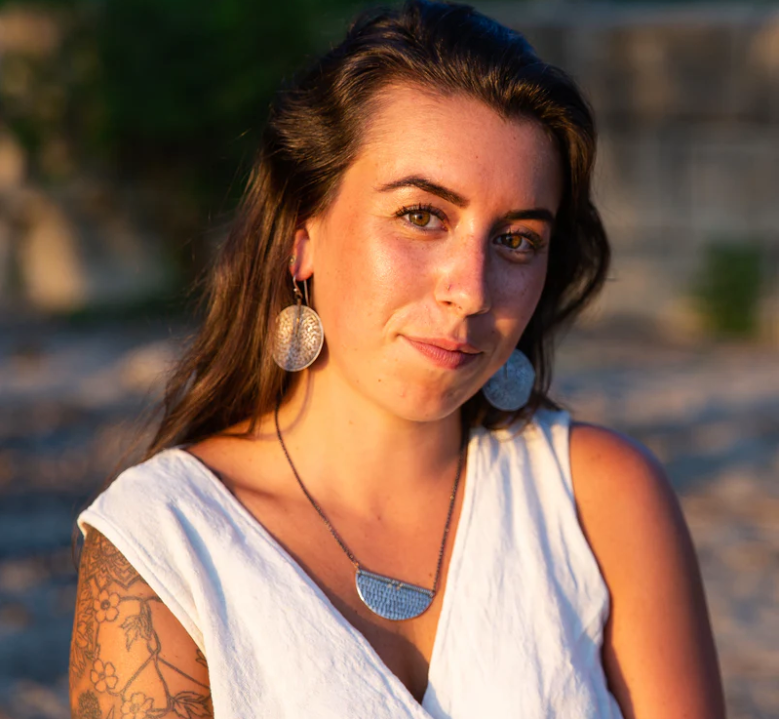 Silver Disc Earrings by jenkahnjewelry