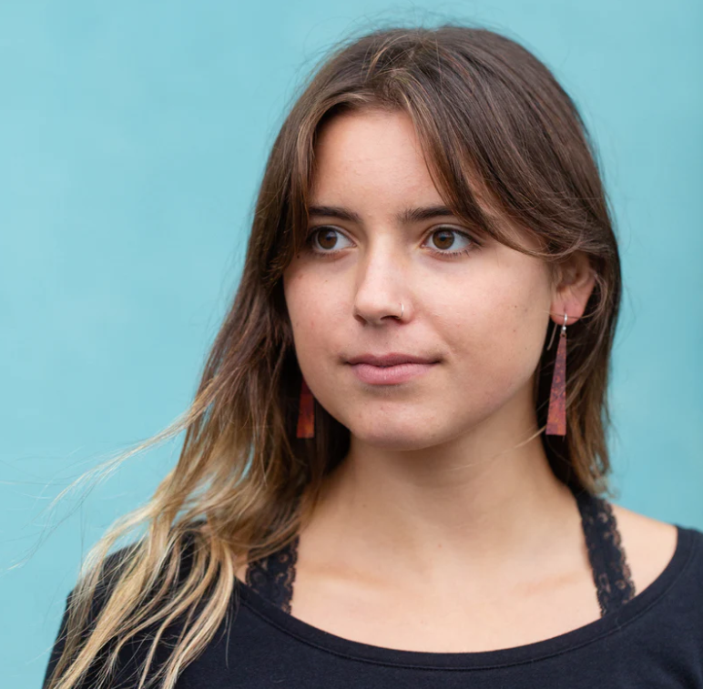 Copper Taper Earrings by jenkahnjewelry