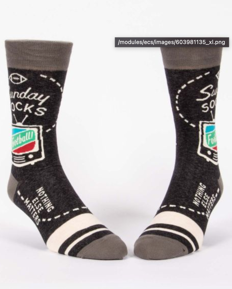 Men's Socks - Sunday Football Socks by SidePony Boutique