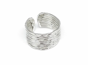 Silver Plated cuff ring by SidePony Boutique