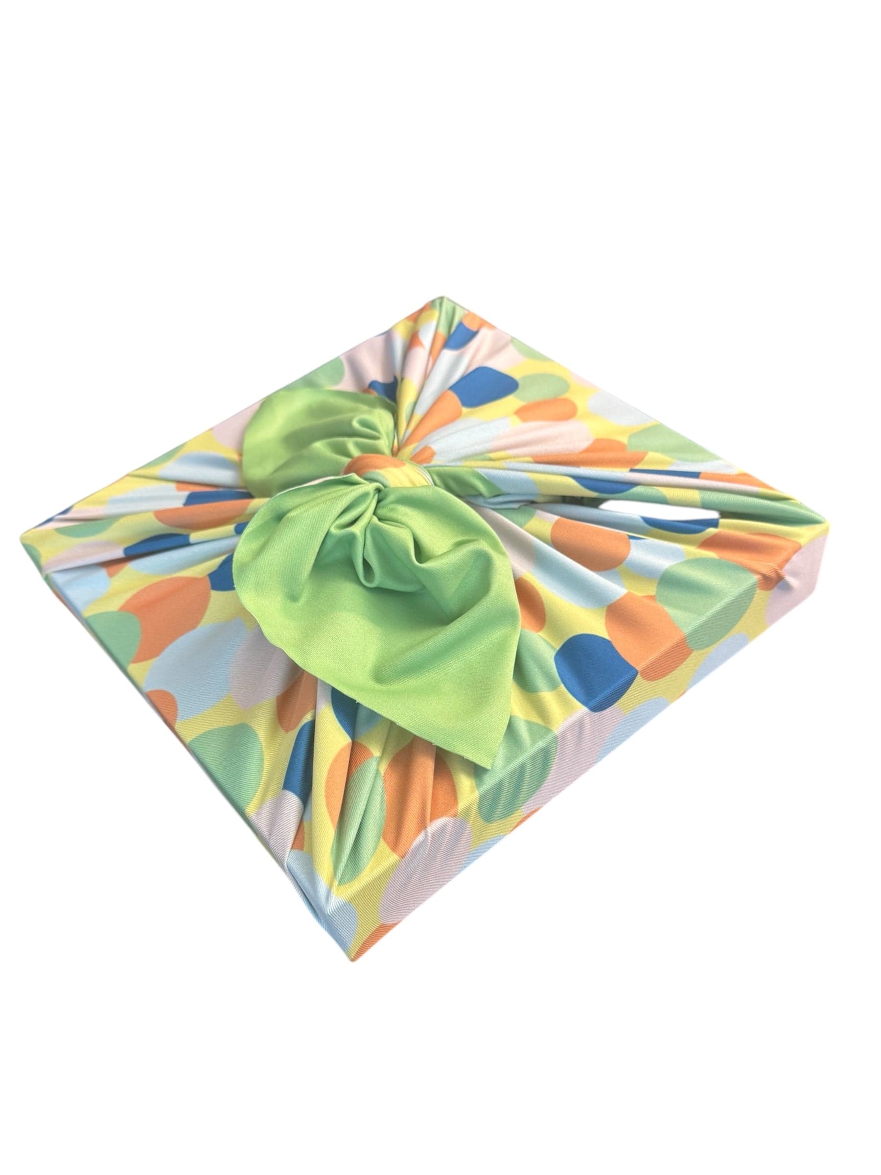 Set of 3 (S, L, XL) Reusable Cloth Furoshiki Gift Wrap | Polka Dot & Deep Blue by Shiki Wrap