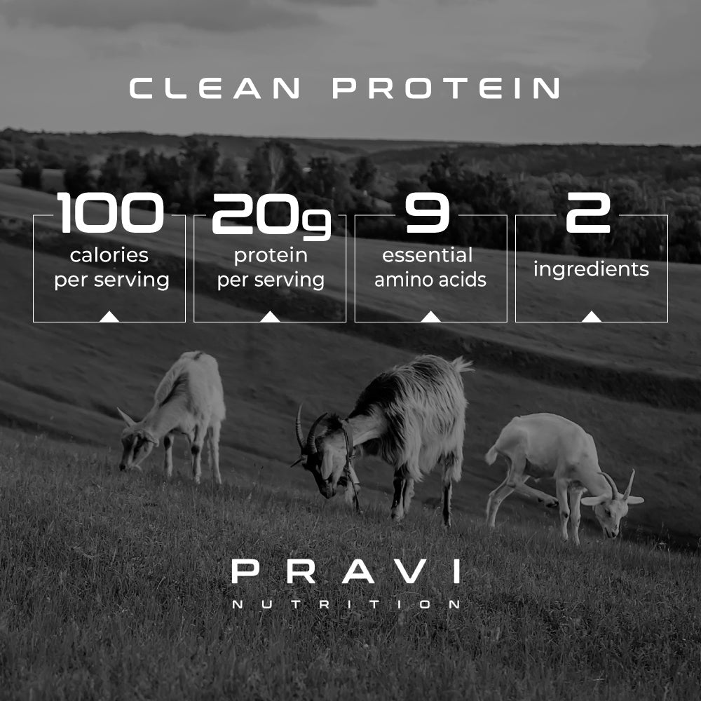 Unflavored Goat Whey Protein by PRAVI Nutrition