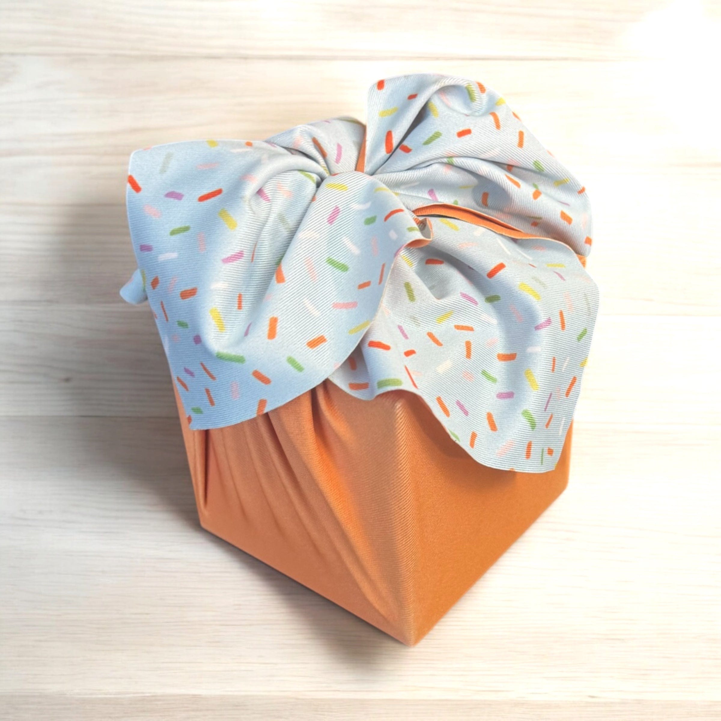 Small Reusable Cloth Furoshiki Gift Wrap | Spring Confetti by Shiki Wrap