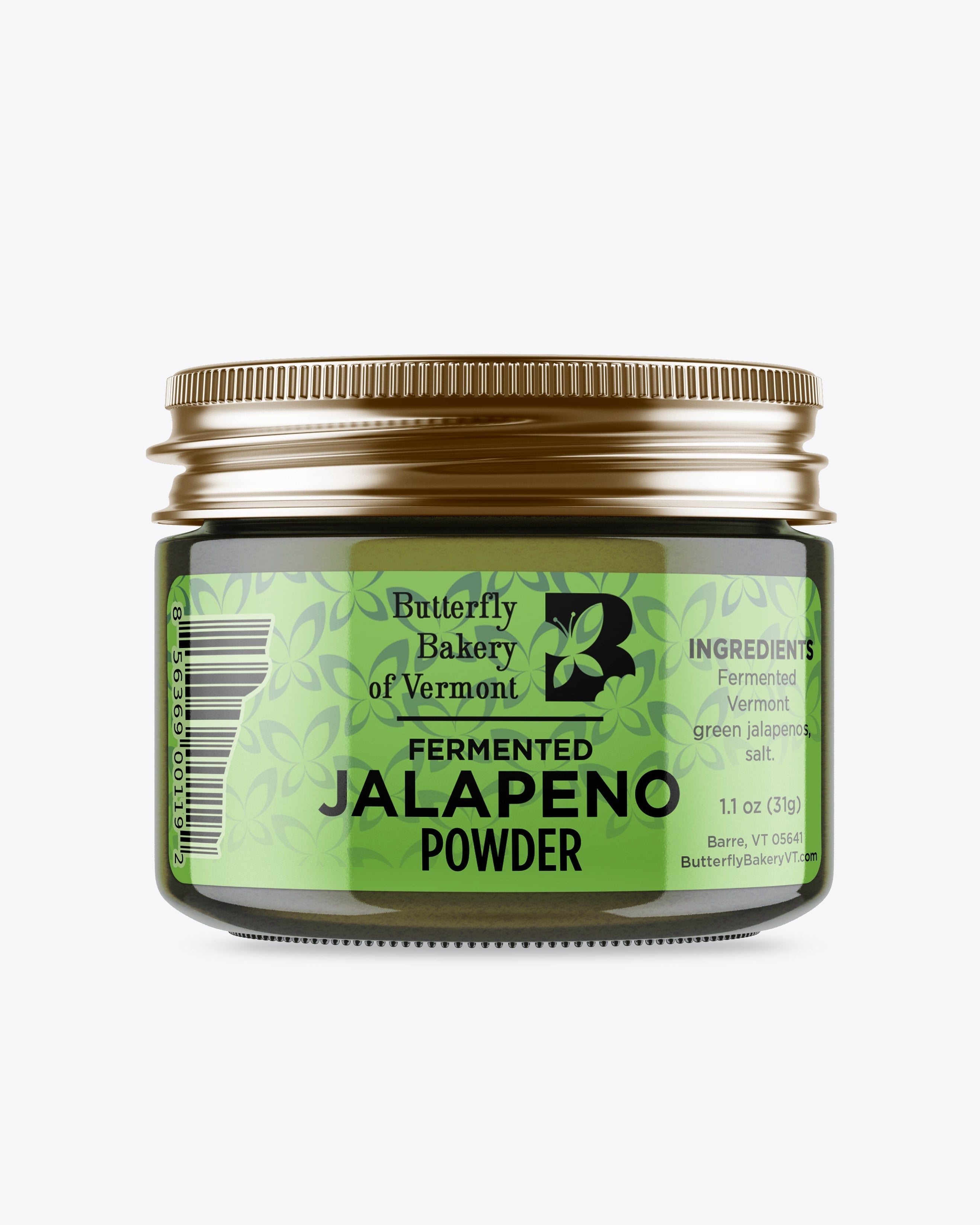 Fermented Jalapeno Powder by Butterfly Bakery of Vermont