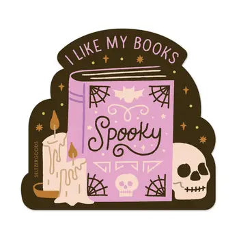 I Like My Books Spooky Sticker