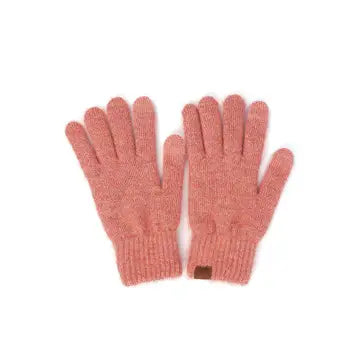 C.C. Heather Plain Knit Gloves