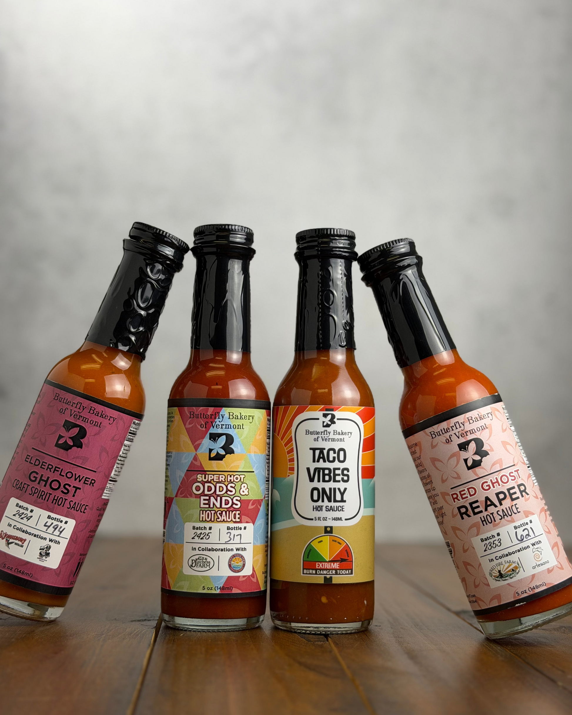 Super-Hot Hot Sauce Collection by Butterfly Bakery of Vermont