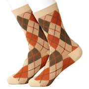 Tan Argyle Women's Socks