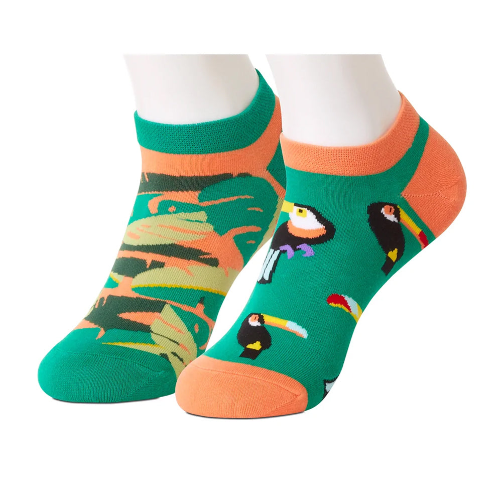 Toucan Mismatched Ankle Women's Socks