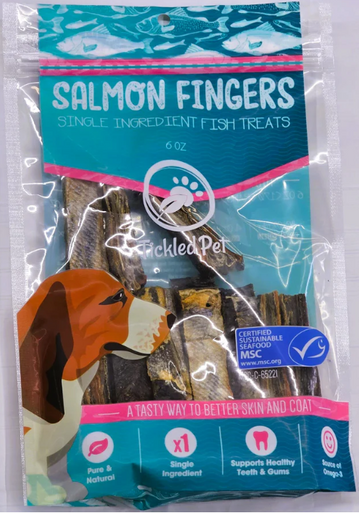 Tickled Pet Salmon Skin Fingers 6oz
