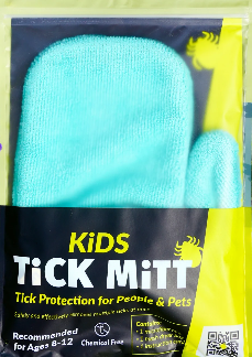 Tick Mitt Tick Removing Kids Mitt Blue
