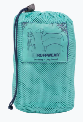 Ruffwear Dirtbag Wearable Dog Towel Aurora Teal Large