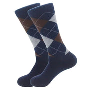 Tiree Argyle Blue Men's Socks