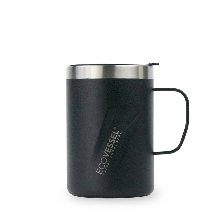 Travel Mug - The Transit Insulated Stainless Steel - Black Shadow - 12oz by Homeportonline