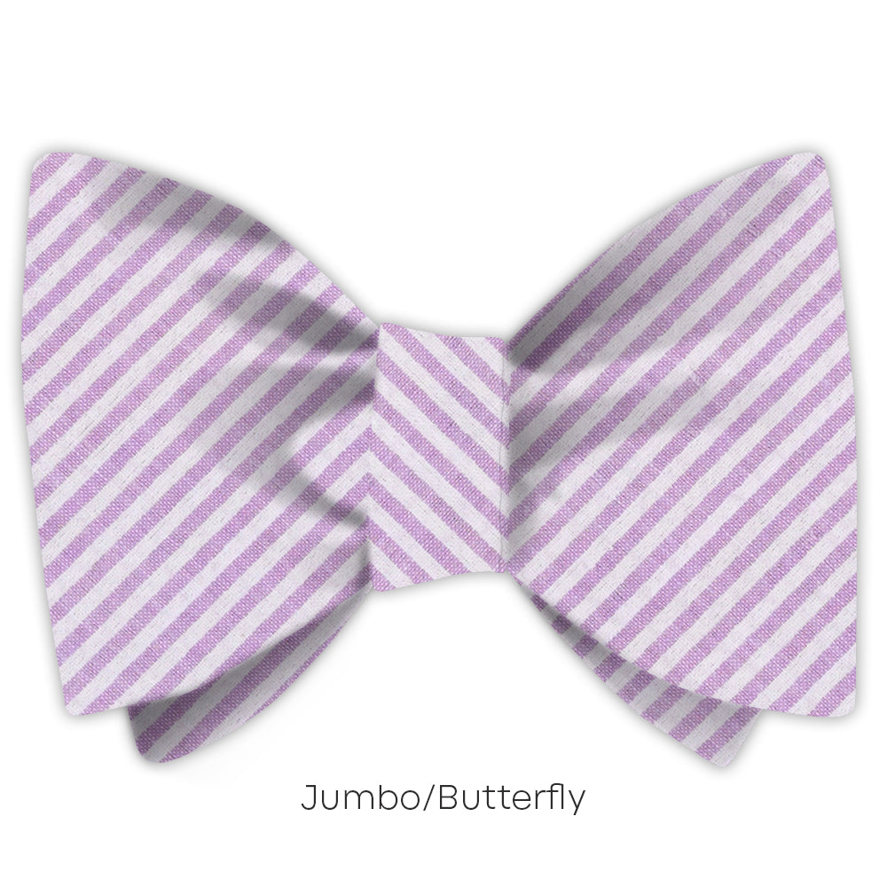 Purple Seersucker - bow ties