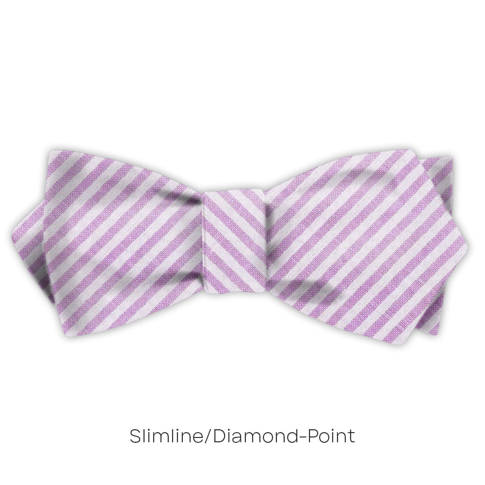 Purple Seersucker - bow ties