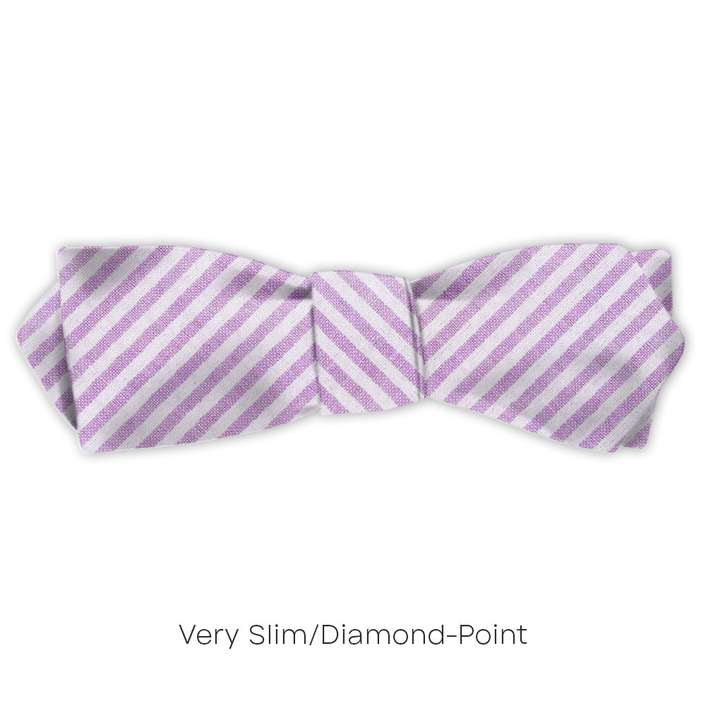 Purple Seersucker - bow ties